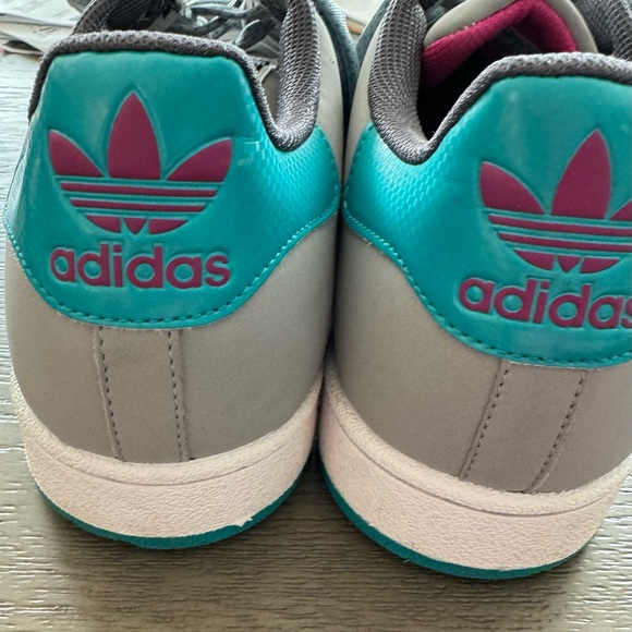 NEW Adidas Superstar Clam Shell Toe Gray Teal Pink Sz 11 D74369 2013 NWOB - Picture 4 of 10